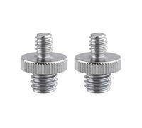Jopto 2 adaptadores de tornillo macho de 0,63 cm a macho de 0,95 cm con rosca de metal macho para cámara, trípode, monopié, aparejo de hombro, soporte de luz, jaula de cámara