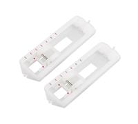 Jopto 2 Piezas Pie Prensatelas de Ojales en 4 Pasos de Plástico Compatibles con la Mayoría de Máquinas de Coser Domésticas de Vástago Bajo Singer, Janome, Elna, Juki, Brother, AEG (Snap-On)