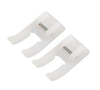 Jopto 2 Piezas Prensatelas para Apliques de Plástico Transparente Snap On para Máquinas de Coser Domésticas de Vástago Bajo Brother, Singer, Babylock, Elna, Kenmore, Toyota, Juki, Janome, Simplicity