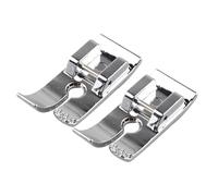 Jopto 2 Piezas Prensatelas para puntada recta de 1/4 de pulgada Accesorio para máquina de coser doméstica compatibles con la mayoría de vástago bajo Singer Brother Janome Toyota Juki Babylock Euro-Pro