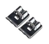 Jopto 2 Piezas Prensatelas para tuberías Accesorio metálico para máquina de Coser doméstica Compatible con la mayoría de vástago bajo Brother Babylock Singer Euro-Pro Janome Kenmore Elna PFAFF Juki