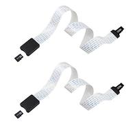 Jopto 2 Unidades de Cable de Extensión de Tarjeta Micro SD a TF de 48 cm, Adaptador de Tarjeta de Memoria, Cable Extensor Flexible