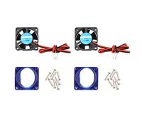 Jopto 2 Ventiladores Impresora 3D 12 V DC Mini Silencioso Ventilador Refrigeración 30 x 30 x 10 mm Cable 28 cm