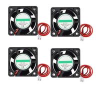Jopto 4 piezas Ventiladores de Refrigeración para Impresora 3D 40 x 40 x 20 mm 4020 DC 12V mini Ventilador de Enfriamiento Silencioso con Cable de 30 cm para Disipador de Calor