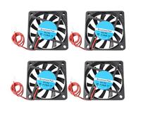 Jopto 4 piezas ventiladores de refrigeración silenciosos sin escobillas 60 x 60 x 10 mm 6010 DC 5V con terminal de 2 pines para impresora 3D ordenador PC carcasa CPU sistema de disipador de calor