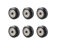 Jopto 6 piezas de accesorios para impresora 3D Direct Store modelos POM polea de plástico, ranura en V, rodamientos de bolas, polea pasiva de ruedas redondas 625Z Compatible con Ender 3 CR-10 CR-10S
