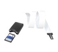 Jopto Cable de Extensión de Micro SD a Tarjeta SD Adaptador de Tarjeta de Memoria TF Estándar Cable FPC Suave de Extensión Macho a Hembra para Coche GPS Raspberry Pi SD RS-MMC SDHC MMC DVD DVR, 62cm