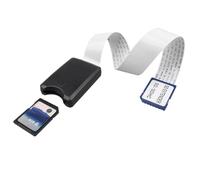 Jopto Cable de Extensión de Tarjeta SD a SD, Adaptador de Tarjeta de Memoria SD, Estándar Cable FFC Suave de Extensión Macho a Hembra, Compatible con Raspberry Pi, GPS, DVD, LED, SDHC SDXC, 25cm