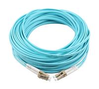 Jopto Cable de Fibra Óptica LC/UPC a LC/UPC OM3 Multimodo Duplex 50/125um Latiguillo Fibra Optica LSZH para Instalaciones en Exteriores e Interiores (20M)