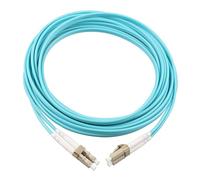 Jopto Cable de Fibra Óptica LC/UPC a LC/UPC OM4 Multimodo Duplex 50/125um Latiguillo Fibra Optica LSZH para Instalaciones en Exteriores e Interiores (5M)