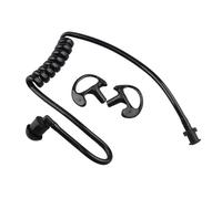 Jopto Tubo de Audio de Bobina de Aire acústico de Repuesto con Auriculares de Silicona Suave para Walkie Talkie Auricular Compatible con Motorola Kenwood Baofeng Radio Bidireccional (Negro)