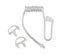Jopto Tubo de Audio de Bobina de Aire acústico de Repuesto con Auriculares de Silicona Suave para Walkie Talkie Auricular Compatible con Motorola Kenwood Baofeng Radio Bidireccional (Transparente)