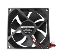 Jopto ventilador de refrigeración silencioso sin escobillas 92 x 92 x 25 mm 9225 DC 24 V doble rodamiento de bolas con terminal de 2 pines compatible con impresora 3D PC carcasa CPU enfriadores