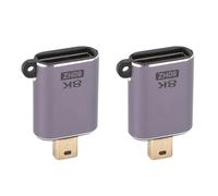 Jopwkuin Adaptador DisplayPort 1.4 de Alta Definición 8K 60Hz 4K 144Hz para Monitor de Computadora Portátil OS X, Cabezal Convertidor Macho a Hembra para Mini DisplayPort, Cómodo de Usar