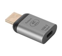 Jopwkuin Adaptador USB C Hembra a HDMI Macho, Convertidor de Tipo C a HDMI Compatible con hasta 4K 60 Hz, Adaptador Tipo C Compatible con Efectos Visuales 3D, para Windows/Android/Os X