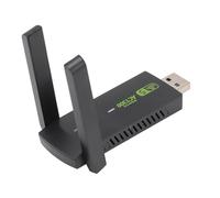 Jopwkuin Adaptador WiFi USB Inalámbrico de Antenas Duales 5Dbi de Alta Velocidad de 1300 Mbps con Dongle WiFi MU MIMO para 7 8 10 11, Adaptador USB para PC de Escritorio
