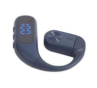 Jopwkuin Auricular con Gancho para la Oreja de una Sola Oreja, Micrófono Liviano Que Oculta el Ruido para Comodidad Durante Todo el Día y Comunicación Clara, Ideal para Juegos y Videollamadas (Azul)