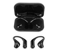 Jopwkuin Auriculares Traductores de Idiomas Auriculares Eficientes con Control Táctil Multilingüe para Viajeros Plástico + Electrónica (Negro)