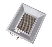 Jopwkuin Calentador de Criadora de Gas para Pollos, Equipo de Incubación con Calefacción para Gallinero, Acero Aluminizado Multifuncional Infrarrojo para Aves de Corral