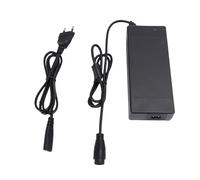 Jopwkuin Cargador de Scooter Eléctrico Adaptador de Corriente 2A con Luz Indicadora LED para una Cómoda Carga de Batería de Scooter Eléctrico Negro