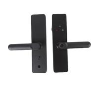Jopwkuin Cerradura Digital de Manija de Puerta con Huella Digital Cerradura de Puerta de Entrada sin Llave a Prueba de Herrumbre con Alertas en Tiempo Real para Mayor Seguridad, Ideal para de Latón