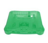 Jopwkuin Consola de Videojuegos Retro N64, Carcasa Translúcida, Carcasa Protectora Duradera para Jugadores Clásicos, Material ABS, Incluye Herramientas (Cian translúcido)