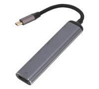 Jopwkuin Divisor Multipuerto USB C, Interfaz Multimedia de Alta Definición, Concentrador de Resolución 4K 60HZ para Ordenador Portátil OS X, Aleación de Aluminio