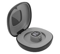 Jopwkuin Estuche de Carga de Anillo Inteligente Magnético, Caja de Carga de Fitness de Tamaño Pequeño para R02 R03 R06 H01 y Más 10 Cargas Completas (Negro)