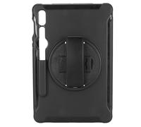 Jopwkuin Funda Resistente para Tableta, Diseño Duradero, Protección contra Caídas para Tab S9 X710 S8 X700, Carcasa a Prueba de Golpes con Correa de Mano y Soporte (Negro)