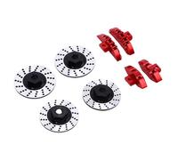 Jopwkuin Juego de Pasadores de Pinza de Aleación de Aluminio para Coche RC de Apariencia Exquisita, Excelente Rendimiento para 4-Tec Drift 1/10