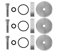 Jopwkuin Juego de Repuesto de Tapón de Congelación de Aluminio Duradero de 15 Piezas para Motor 1989-2007 de 5,9 L, Se Adapta Perfectamente a Modelos de Válvulas 12/24