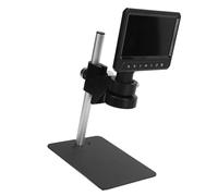 Jopwkuin Microscopio Digital de Alta Resolución 1200X con Pantalla IPS de 7 Pulgadas para Investigación Experimental, Batería de Litio