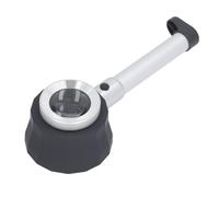 Jopwkuin Microscopio Digital Portátil 45X con Escala de Luz LED Imágenes Claras para Observación del Circuito de Inspección de Monedas, Fácil de Usar para Niños, ABS y Aleación de Aluminio