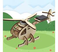 Jopwkuin Modelo de Helicóptero, Modelo de Helicóptero de Madera, Decoración del Hogar, Diversión Jugando, Bonito Diseño, Inodoro, Buena Mano de Obra para Niños