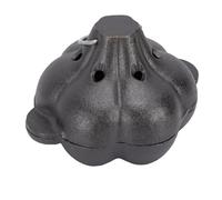 Jopwkuin Olla para Asar Ajos y Ahumador de Hierro Fundido Resistente para Parrilla de Barbacoa Al Aire Libre o Estufa de Leña, Presazonada para un Rendimiento Duradero, Patio