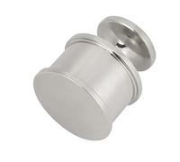 Jopwkuin Pisapapeles de Metal, Herramienta de Prensa de Cuero Duradera para Artesanía en Cuero, Superficie Lisa, Plata, Regalo para Peletero