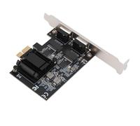 Jopwkuin Tarjeta de Red PCIe Gigabit 2,5GBase T RTL8125B Adaptador Ethernet de Doble Puerto de 1000Mbps, Detección Automática de Energía para Wake On LAN