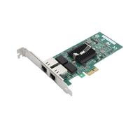 Jopwkuin Tarjeta de Red PCIE X1 Adaptador de Red de Servidor de Doble Puerto con Conectividad Confiable para Servidor, Indicadores LED, Instalación Plug and Play