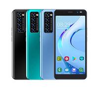 Jopwkuin Teléfono Celular Desbloqueado Rino4 Pro-Smartphone Android Desbloqueado de 5,45 Pulgadas los Teléfonos Móviles de 512 MB + 4 GB Admiten la Expansión de Doble SIM de 128 GB Telefonos(Azul)