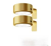 JOPWUE - 2 luces de imagen para pared, 3 colores de tiempo, luz de pintura led con control remoto, Sticky USB recargable inalámbrico Art Picture Frame Lights,Sticky Wall Lamp for Paintings (Golden)