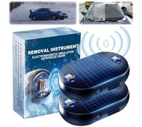 JOPWUE Descongelador electromagnético para coche, dispositivo anticongelante electromagnético, anticongelante para microondas, herramienta de eliminación de nieve rápida y eficiente, descongelador de