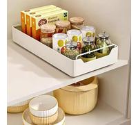 JOPWUE Organizador de armario extraíble, cajones deslizantes para armarios de cocina, no requiere taladrar ni clavar, almacenamiento de cocina extraíble (20 cm)
