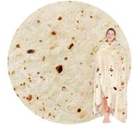 Jorbest Burritos - Manta con diseño de Tortilla para Burritos (Reversible)
