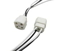 JORBI Socket de bombilla fluorescente circular, 2 Unidades, 40W, Plástico, Montaje en pared, Base tipo Edison Screw