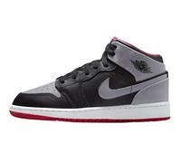 Jordan 1 Mid Sneakers DQ8423-006 Negro/Gris/Rojo, multicolor, 38 EU Stretta