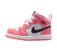 Jordan 1 Mid - Zapatos para bebés/niños pequeños (rosa vista/blanco/negro), Pink Gaze/Blanco/Negro, 9 Toddler