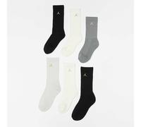 Jordan 6 PACK - Everyday Essentials Crew Socks negro 7Y-9Y