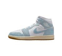 Nike Zapatos Wmns Air Jordan 1 Mid Se Código HQ2005-100 Blanco Mujer, blanco y azul., 38.5 EU