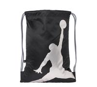 Jordan Bolsa para gimnasio gris / negro / blanco, Talla One Size