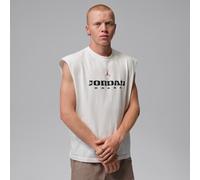 Jordan Brooklyn Graphic Sleeveless Muscle Top beige M